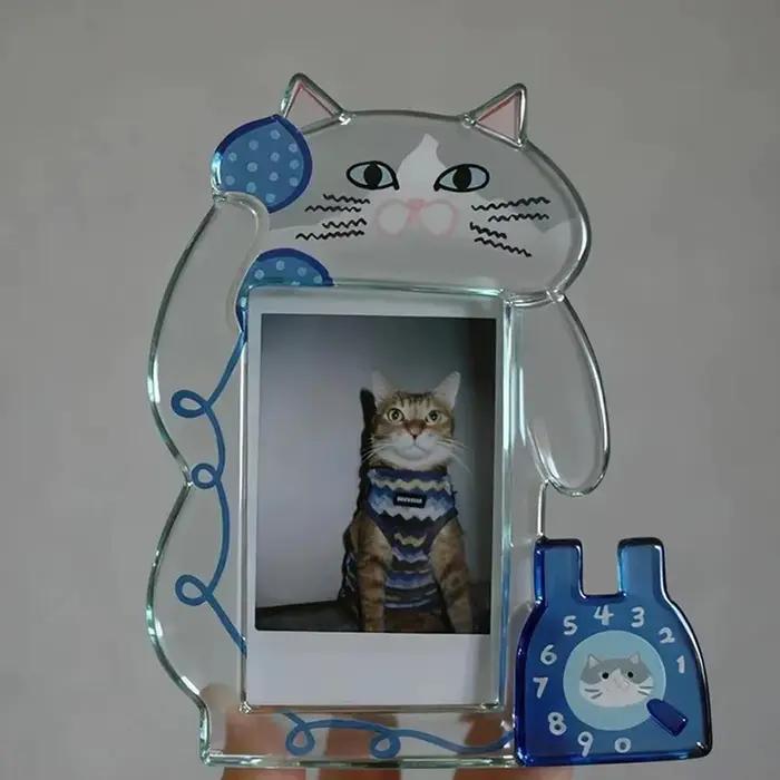 Nouveau cadre photo en acrylique pour chatons, pour photos des quatre saisons, photos de grande beau
