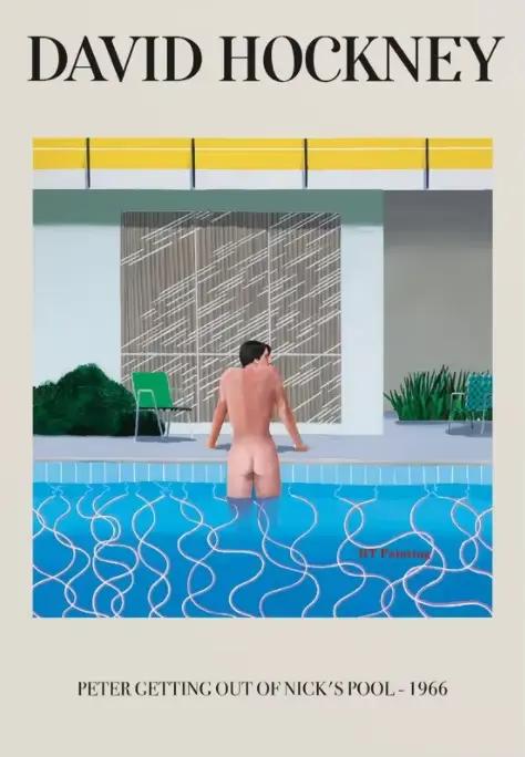 David Hockney – affiche de bain de soleil, affiche d'art de printemps, peinture sur toile, impressio