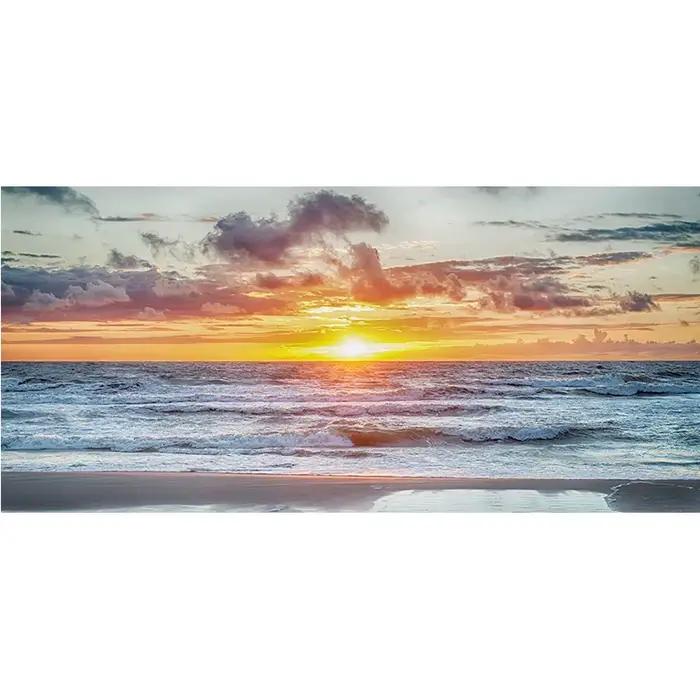 Affiches d'art murales de coucher de soleil de plage moderne, peinture sur toile de grand paysage im