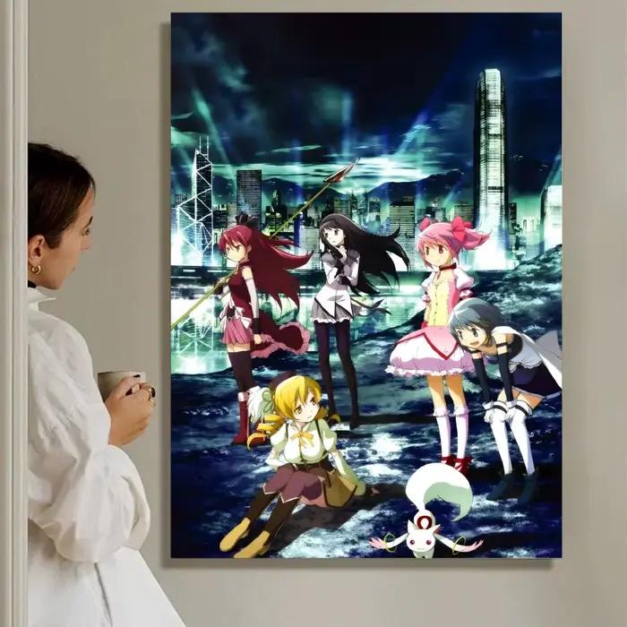P-puella M-Magi M-Madoka M-Magica Anime peinture calligraphie HD toile imperméable Art: décoration m