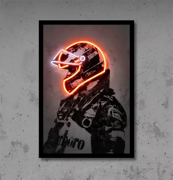 Affiche de course F1 des années 80, décoration de joueur de basket-ball de Football de sport automob