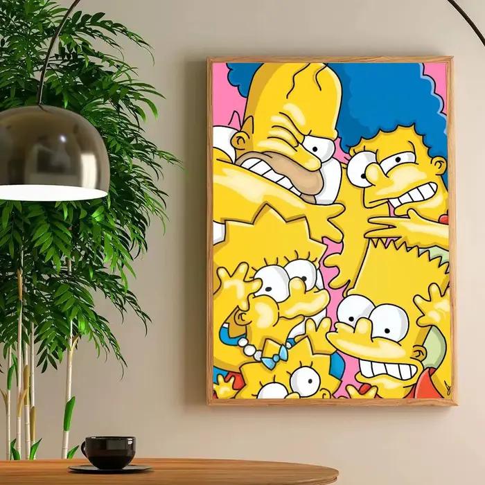 Affiches The Simpsons, impression HD, décoration murale Vintage, pour la maison, la salle d'étude, 1