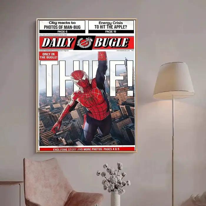 Affiches de films classiques de super-héros Spiderman, décor vintage pour chambre, bar, café, décora
