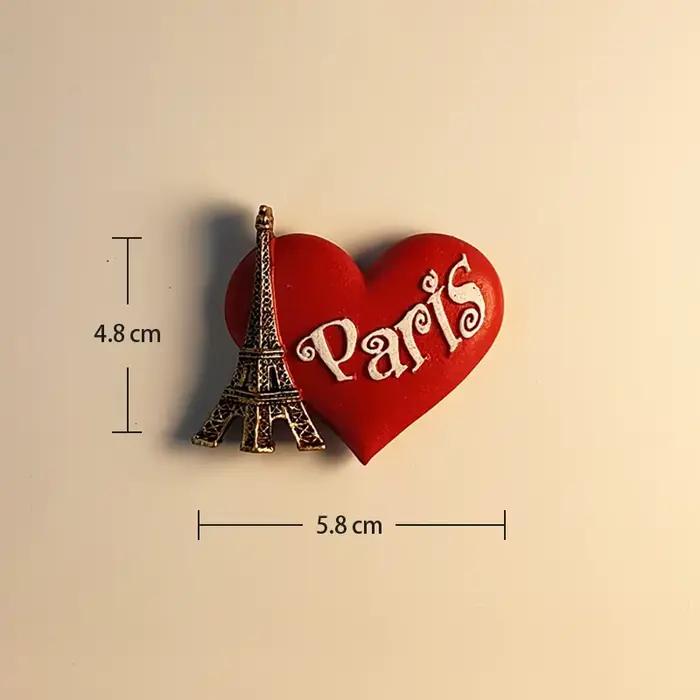 France, Bâtiments emblématiques, Tour Eiffel, Stéréoscopique 3D, Artisanat, Souvenir de voyage, Déco