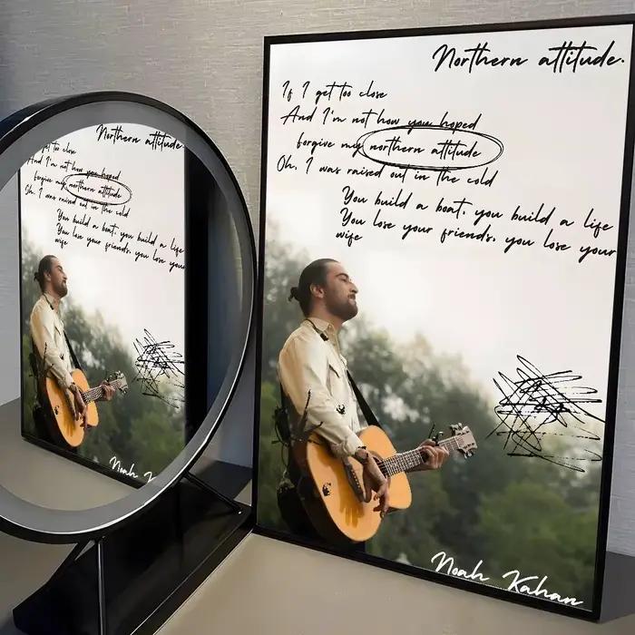 Autocollants d'affiche de haute qualité, chanteur de musique populaire n-noah Kahan, décoration mura