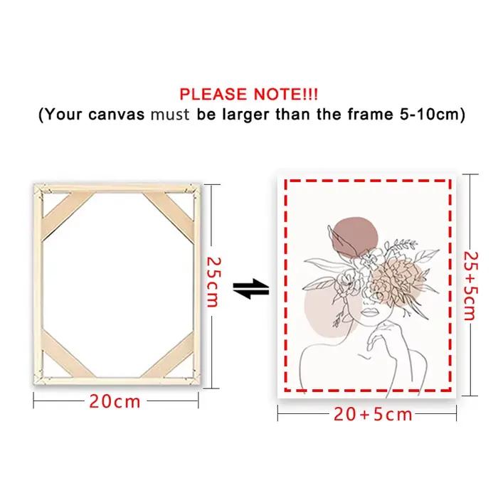 Cadre de toile en bois pour bricolage, civière 40x60 30x40 50x70 100x50cm, Kit de barres d'art mural