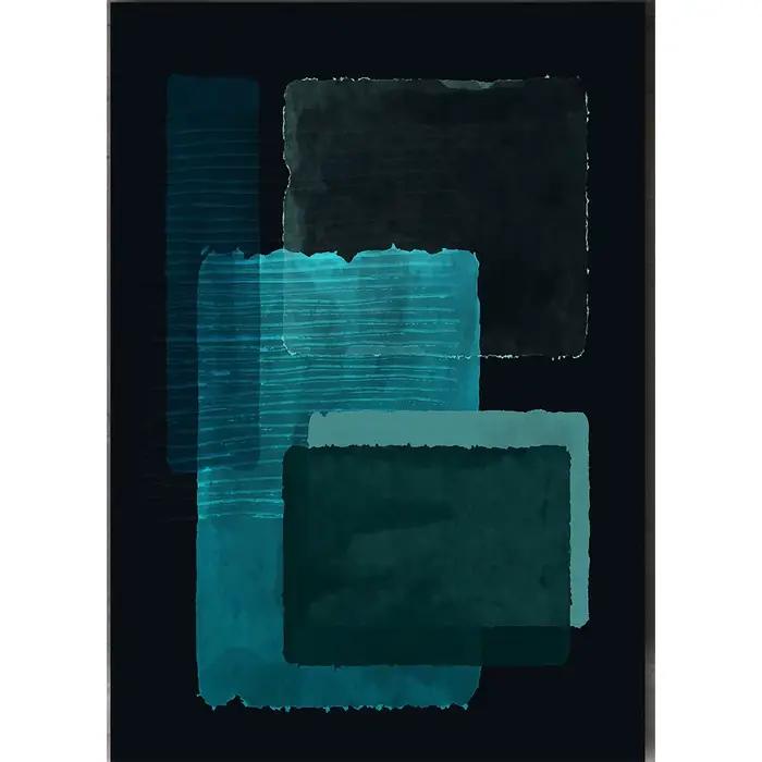 Mark Rothko – réplique d'art bleu et noir, Photo minimaliste de haut niveau, affiche imprimée, peint