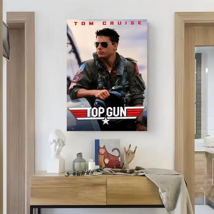 Top Gun Maverick affiche matériaux esthétiques mur art rétro dortoir station-service décoration mura