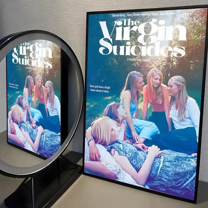 Affiche du film The Virgin Suicides, autocollant artistique auto-adhésif en papier imperméable, déco