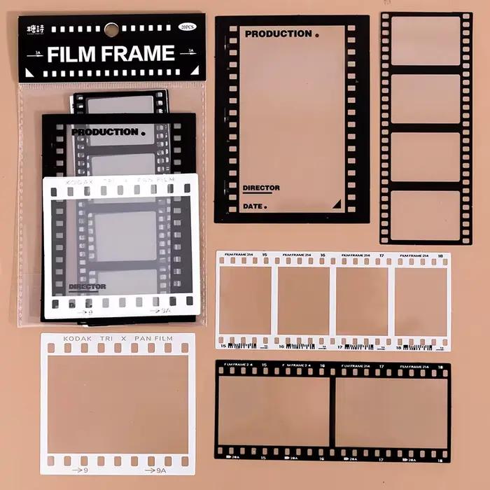 15 pièces INS cadre photo Transparent bricolage autocollants décoratifs pour Album journal intime fa