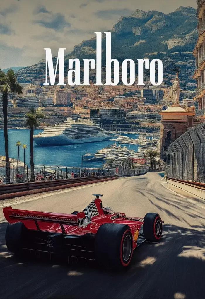 Toile peinture Vintage Monaco moderne mode course sport voiture Photo affiche impression mur Art pou