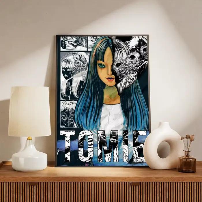 Affiche murale moderne sur toile, peinture et calligraphie T-Tomie, inspirée des bandes dessinées d'