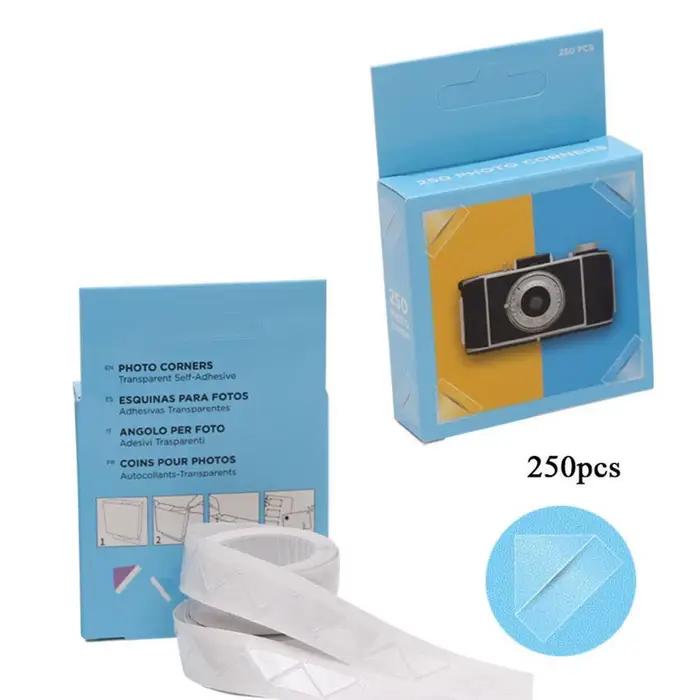 Autocollants de coins de photo transparents, papier multi-usages, scrapbooking, décor de journal int