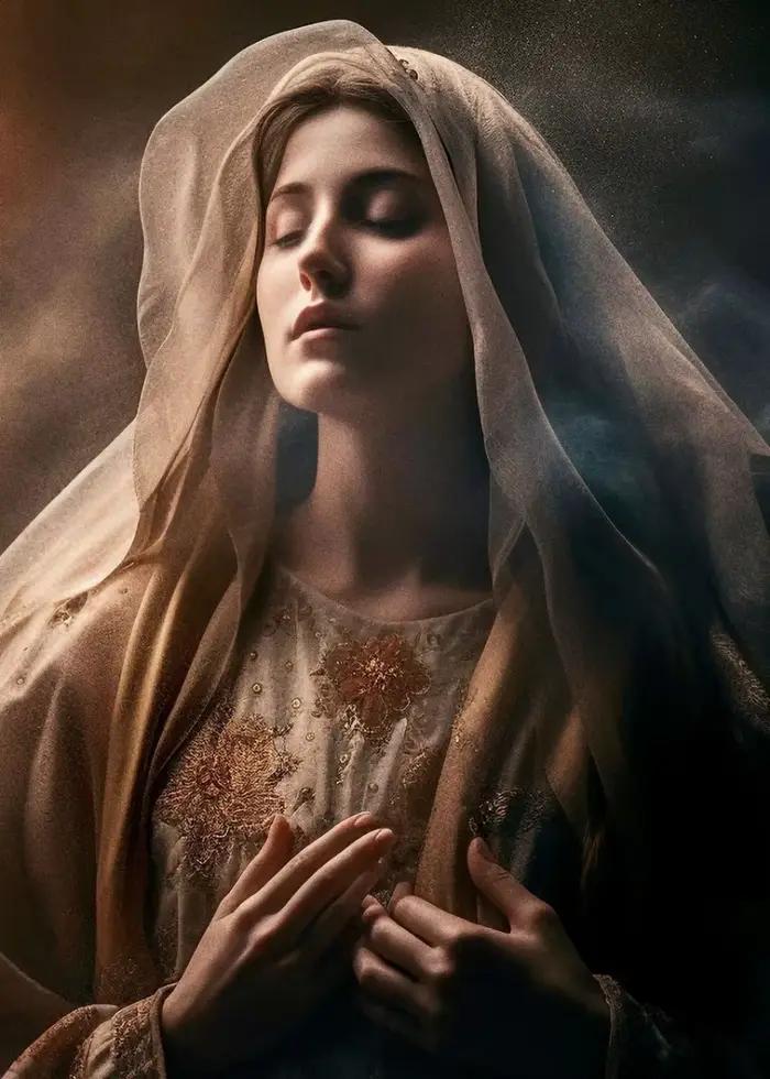 Affiche d'art avec citations de motivation, Religion du Christ, jésus, vierge catholique, peinture s