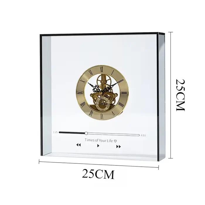 Horloge de Table moderne minimaliste élégant esthétique horloge de bureau Unique montres élégantes m