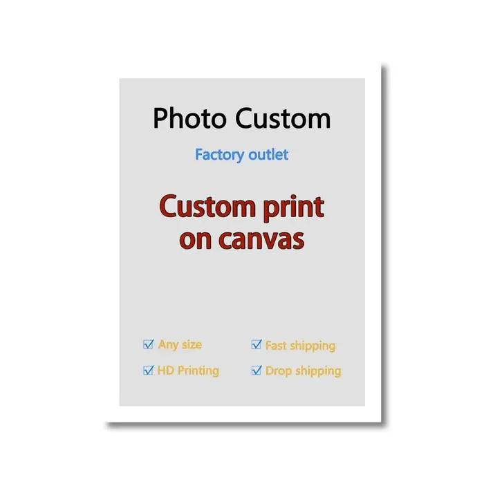 YWDECOR – toile de peinture personnalisée de grande taille, impression HD de votre Image, affiche d'