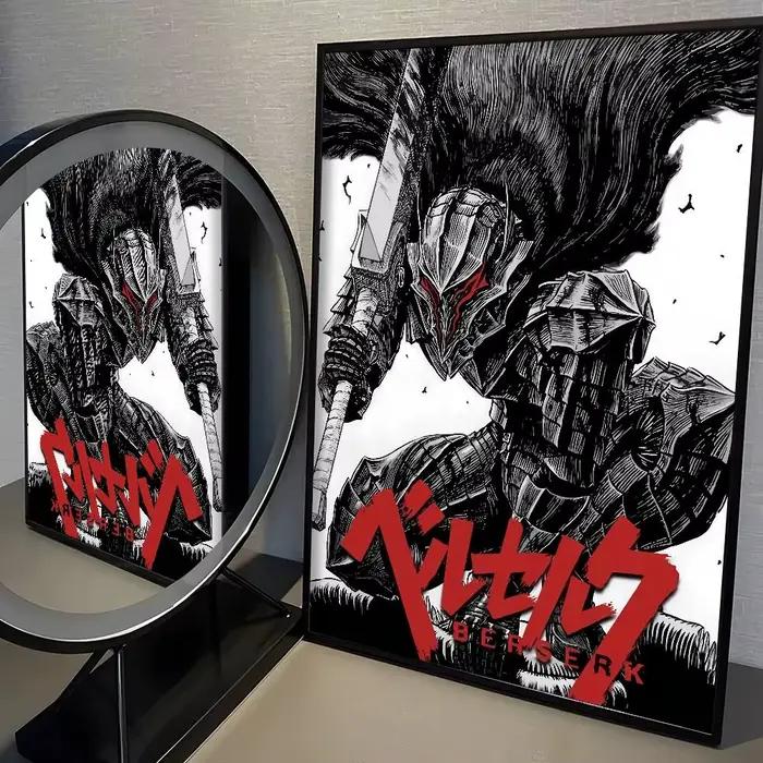 Affiche de dessin animé B-Berserk, impression de haute qualité, décoration murale pour la maison, dé