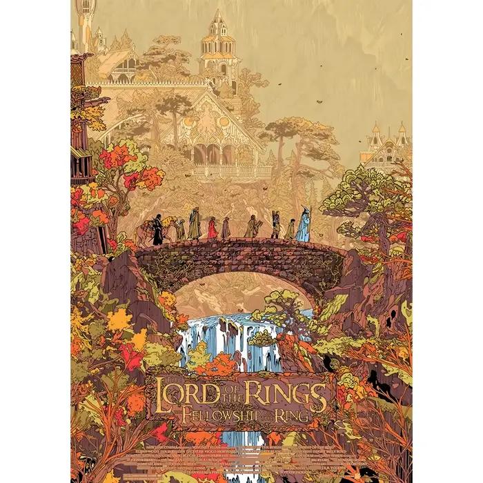 Affiche décorative le l-leigne des anneaux, impression d'art mural, imperméable, décor esthétique po