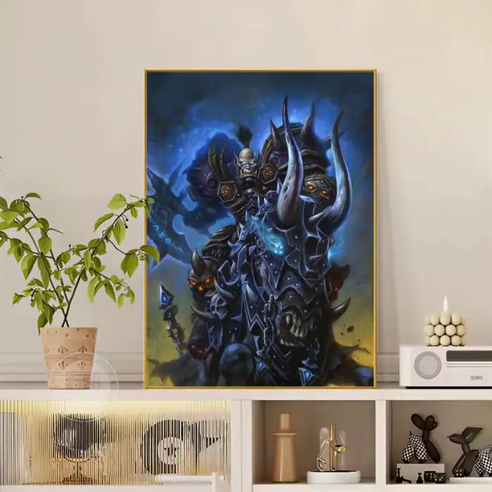 World of Warcraft – affiche de jeu vidéo polyvalente HD, étanche, Art mural, décor auto-adhésif pour