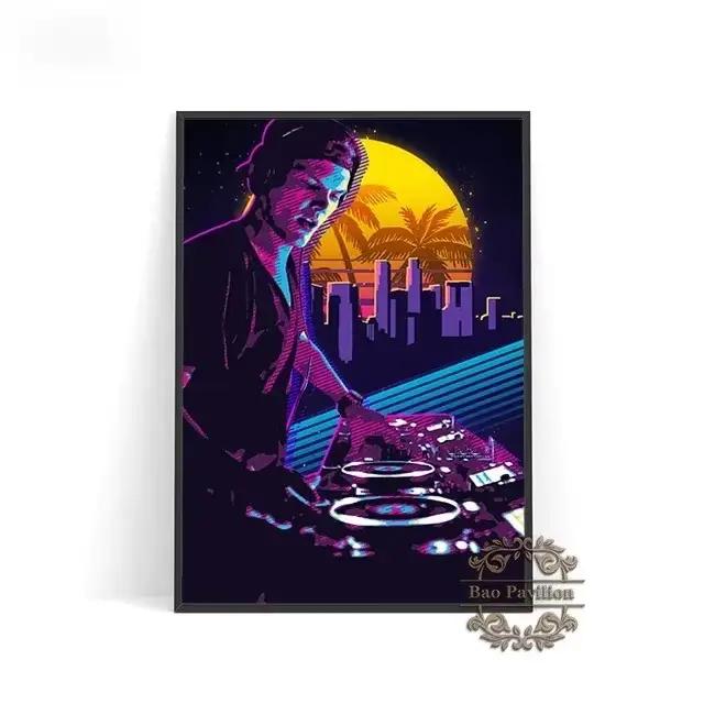 Avicii disque de musique électronique Jockey affiche Art impression mur étoile Portrait Illustration
