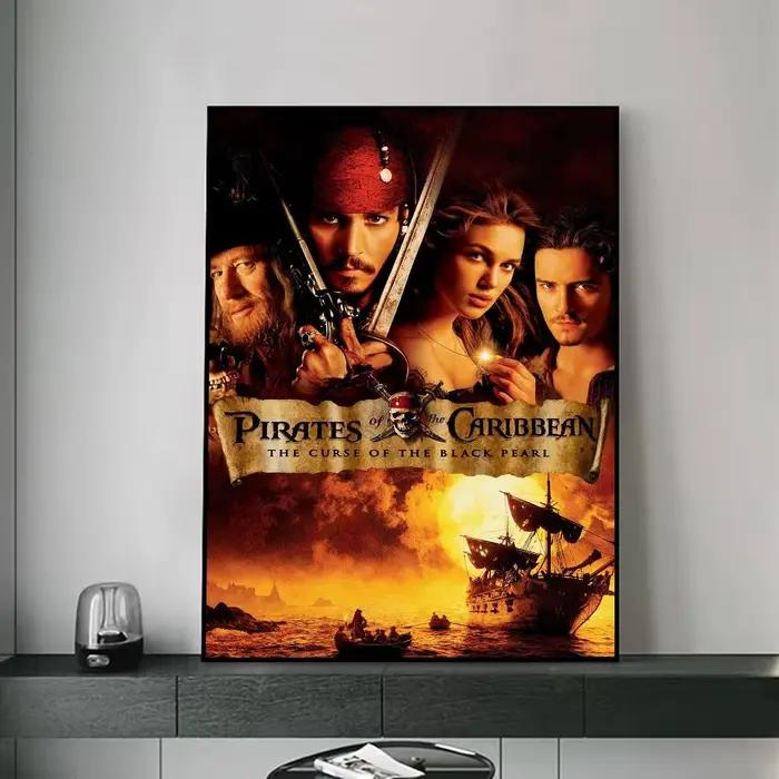Affiche P-Pirates des Caraïbes pour une décoration moderne dans les bureaux à domicile, les chambres