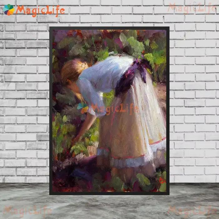 Toile d'art mural Vintage de jeune fille, femme aristocratique britannique, peinture murale, images