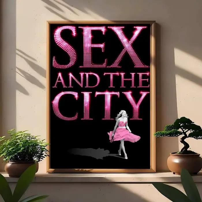 Affiches vintage classiques de la série télévisée Sex And The City, peinture décorative, art mural,