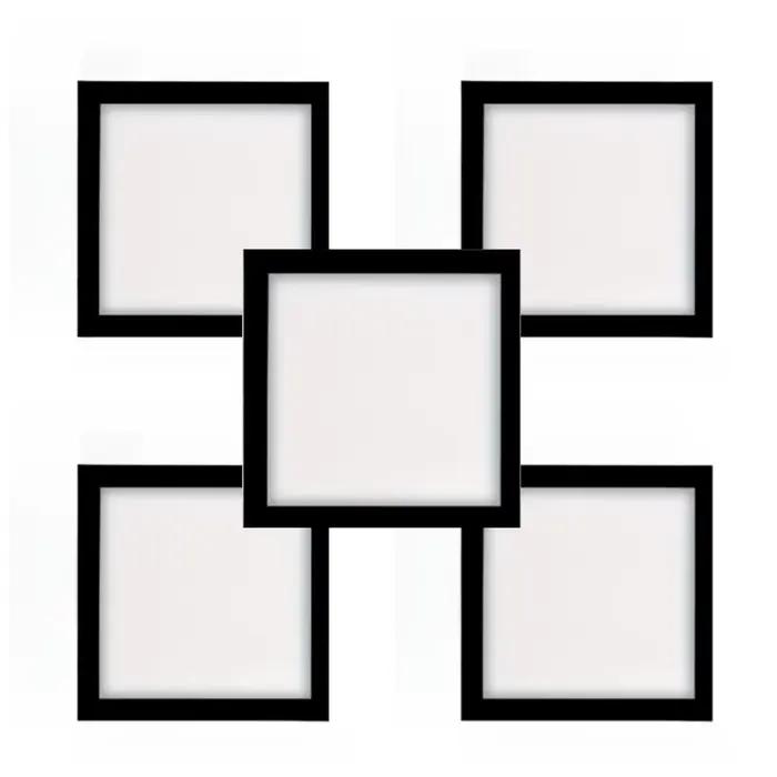 5 cadres magnétiques pour peinture diamant 30x30cm, autocollants pour toile de peinture diamant, pou