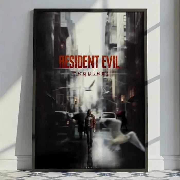 Affiche du jeu R-Resident Evil R-Requiem, décoration murale polyvalente HD imperméable, auto-adhésiv