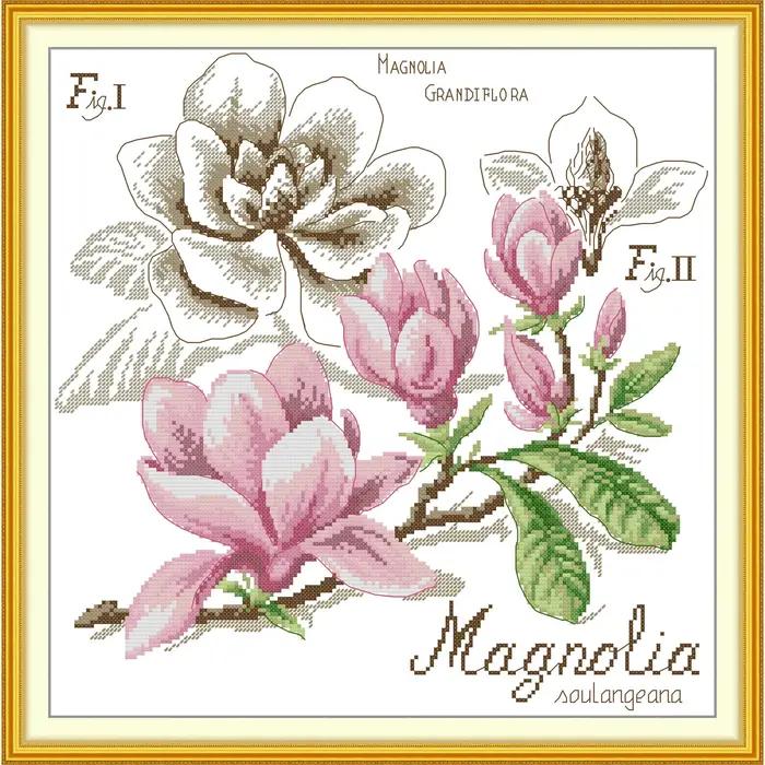 Kit de broderie pré-imprimé Soulgift News, tissu Aida estampé avec fils DMC, kit de broderie - Magno