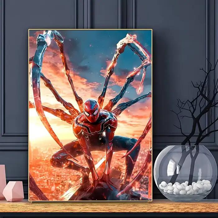 Affiche autocollante HD de super-héros S-Spider M-Man, impression artistique murale, imperméable, dé
