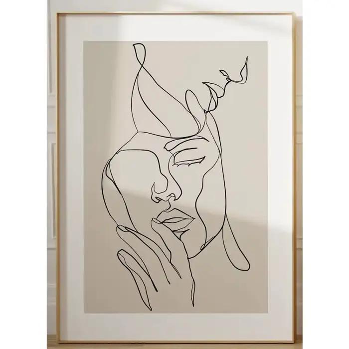 1 pièce/3 pièces Ensemble, c'est notre endroit préféré pour être, impression murale pour chambre à c