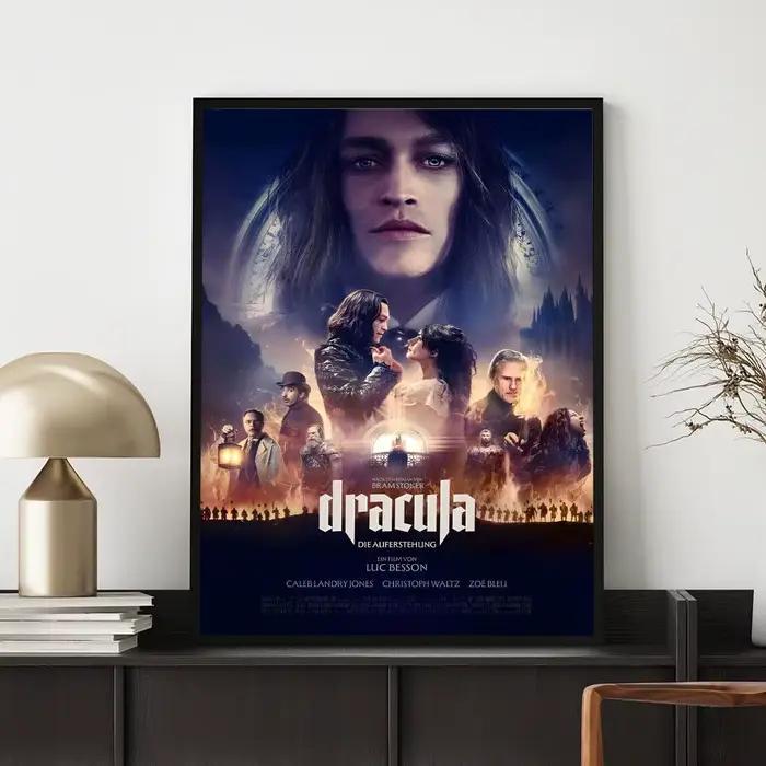 Affiche du film D-Dracula A Love T-Tale HD, décoration murale polyvalente et étanche, auto-adhésive,
