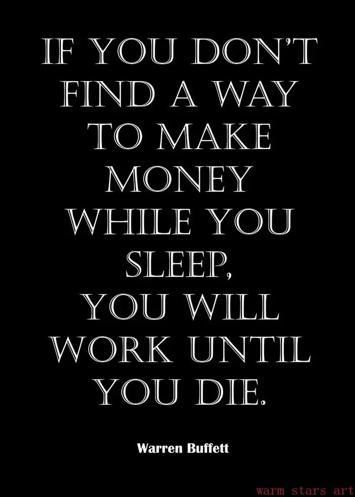 Warren boardett Movational Quotes Poster Prhonneur, Movie Famous Canvas Painting, Wall Art, Manage A