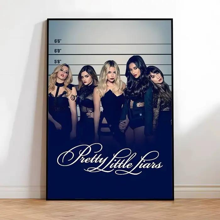 Affiche TV P-Pretty Little L-Liars, affiches HD auto-adhésives imperméables, idéales pour la décorat