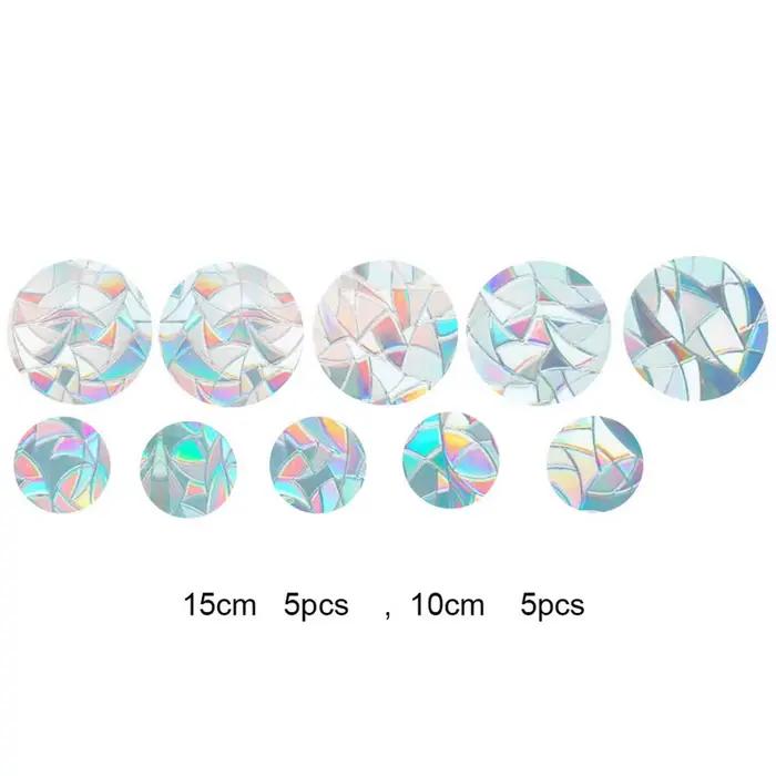 Autocollants Muraux Attrape-Soleil Arc-en-Ciel, Miroir de Fenêtre, Décoration de Chambre à Coucher,