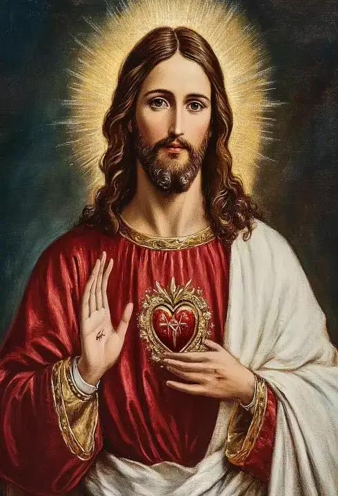 Affiches et impressions d'art du Sacré-Cœur de Jésus, peintures sur toile de la Vierge Marie pure ca