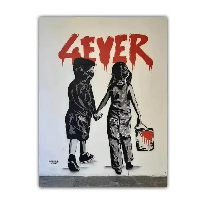 Culture de rue Graffiti Art Banksy mur Art minimaliste impression toile peinture affiches pour chamb