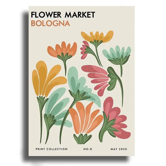 Affiche d'Art Abstrait Yayoi Kusama, Marque Matisse Rothko, Peinture d'Art, Marché aux Fleurs, Maiso