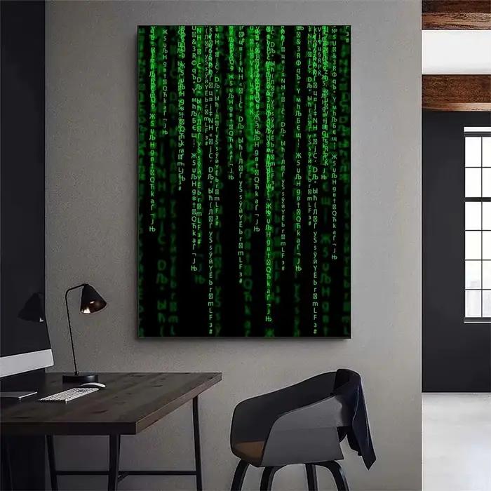 Affiche de film Matrix, imprimés de galerie, auto-adhésifs, décoration de maison, sparadrap muraux p