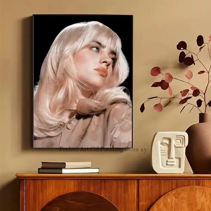 Affiche de chanteur b-billie en papier, 1 pièce, célèbre chanteur, maison, salon, entrée, Bar, Resta