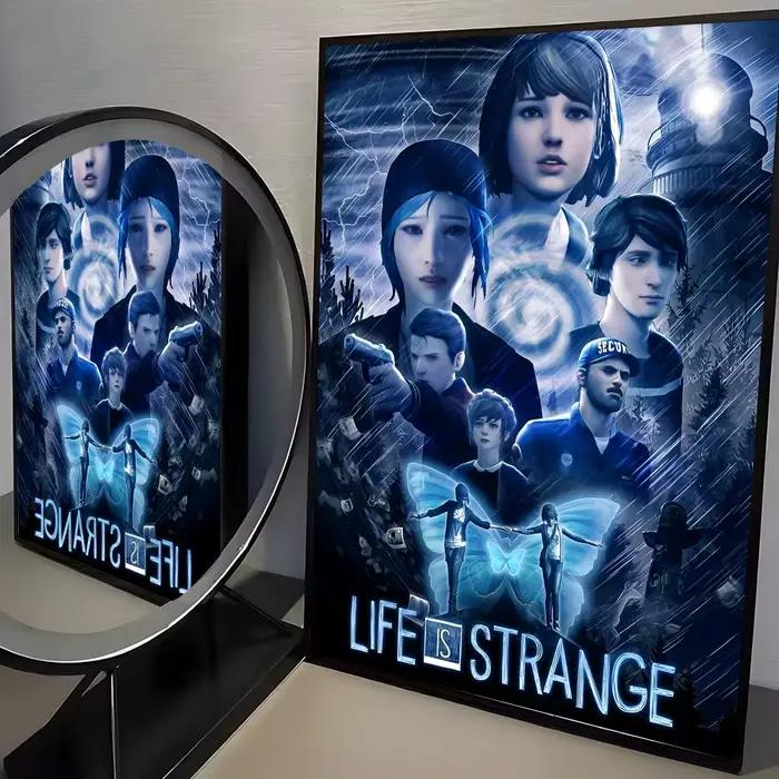 Jeu l-life is Strange peinture calligraphie toile de coton de haute qualité affiche Art mural pour s