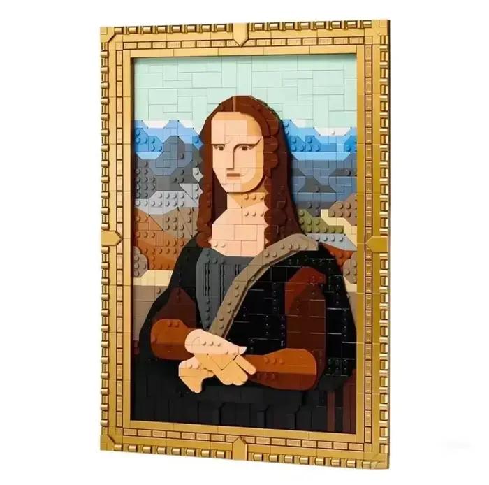 Blocs de construction créatifs 1503 pièces, peinture célèbre mondiale Mona Lisa, décoration de la ma