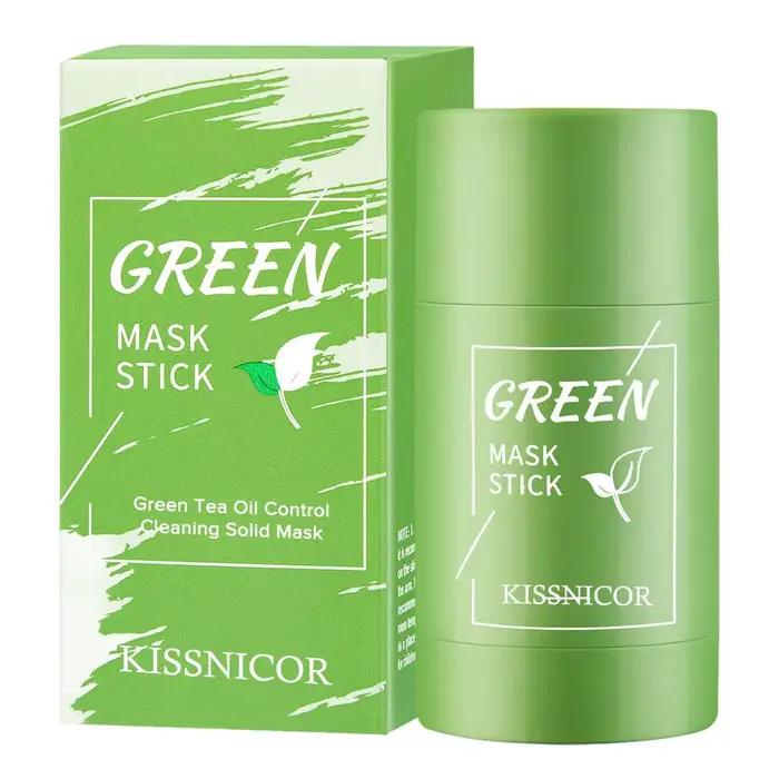 Masque Nettoyant Visage au Thé Vert en Stick – Réduit les Pores, Élimine les Points Noirs, Hydratant