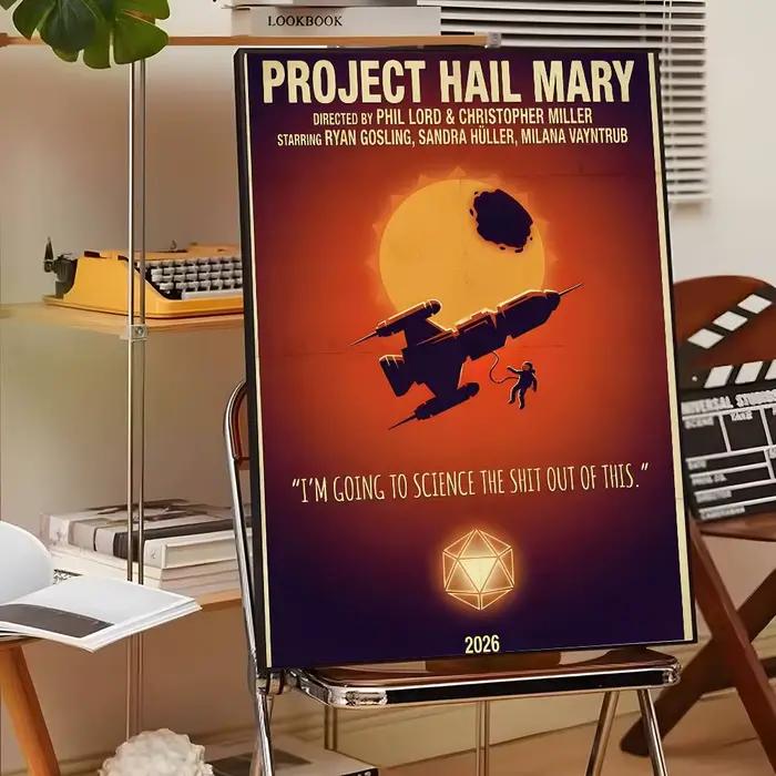 Project Hail Mary 2026 Movie Fashion Canvas Wall Art pour décoration murale de salon