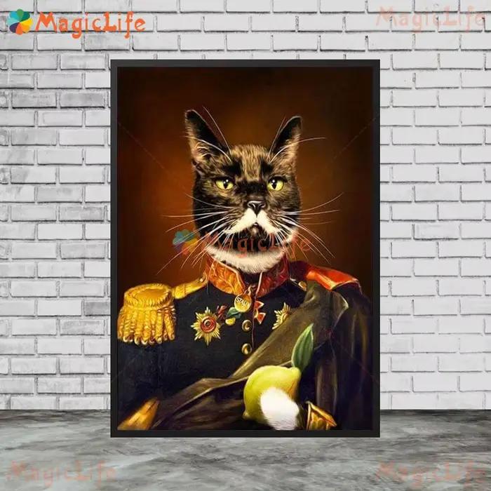 Vintage chien de compagnie général animaux Portraits cadeau drôle mur Art toile peinture mur photos