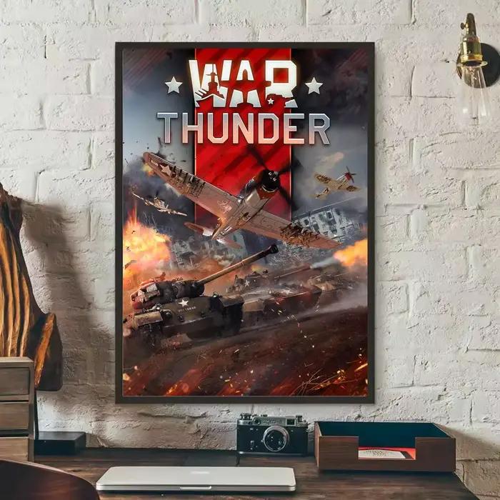 Affiche de jeu classique W-War t-trounder, autocollant Mural amovible pour salon, affiche d'art, déc