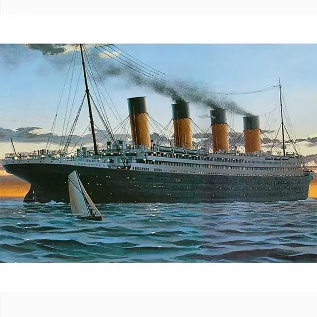 Toile de peinture abstraite du film classique The Boat In Titanic, affiche et impression, tableau d'
