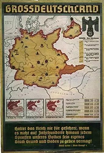 Affiche en métal Vintage en étain, décoration artistique, affiche de propagande allemande montrant u