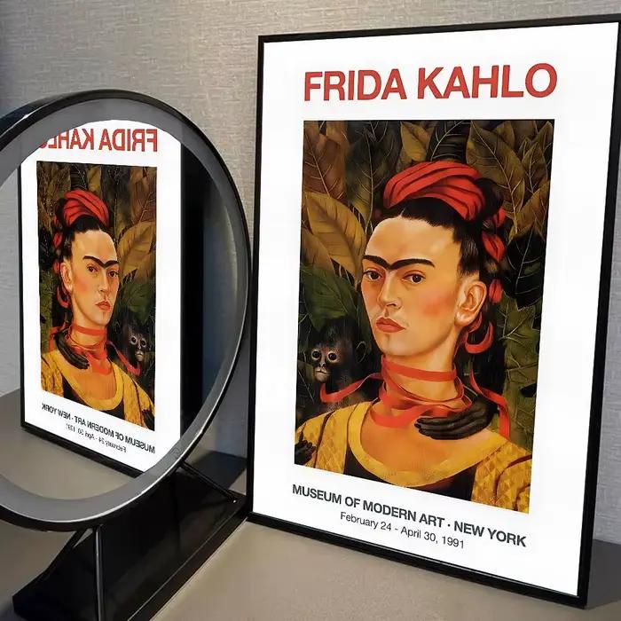 F-Frida K-Kahlo affiche imprimée A5 A4 A3 A2 décor d'art mural pour chambre bureau cadeau pour les F